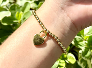 Heart beaded bracelet