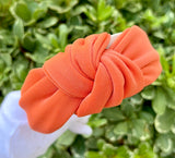 Girls soft fabric knot headbands