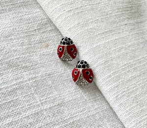 Lady bug studs