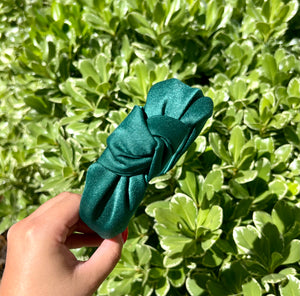 Green knot headband