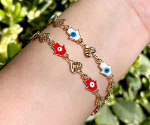 Hasma evil eye bracelet