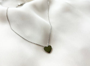 Silver heart necklace