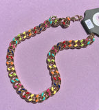 Colorful chain necklace