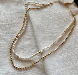 Pearl beaded necklace