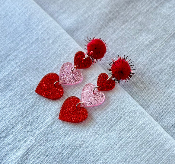 Valentines earrings