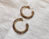 Beaded hoops