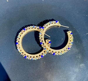 Beaded hoops