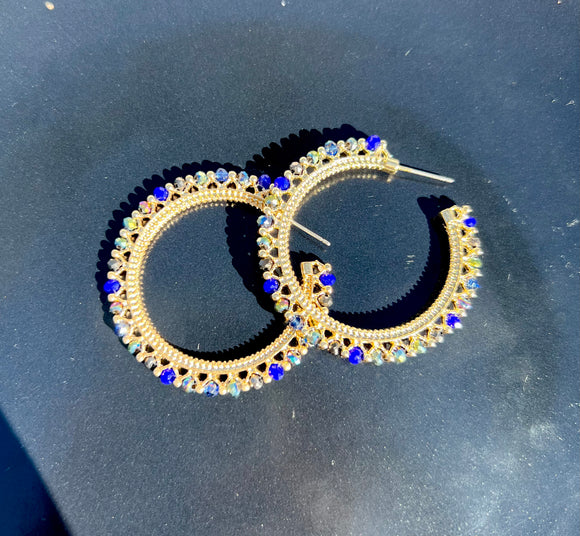 Beaded hoops